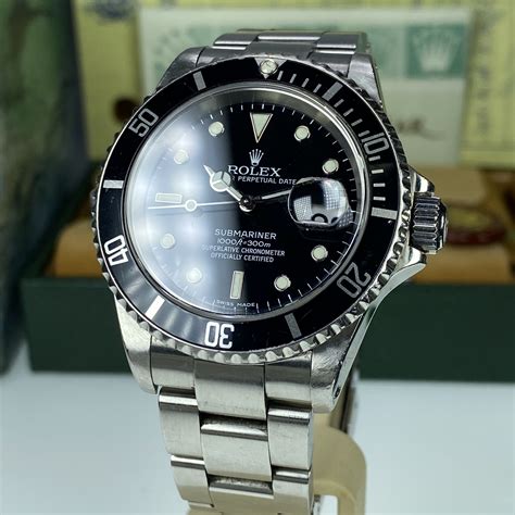 rolex certified pre-owned submariner 2001|used rolex submariner 16610 price.